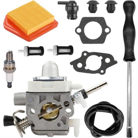 Carburateur FS240 FS260, kit de carburateur 4147-120-0625 pour Stihl FS240 FS240C FS240R FS240RC FS260C FS260R FS360C FS410C Pièces Carb avec 4147 141 0300 Air Filtre (1/4)