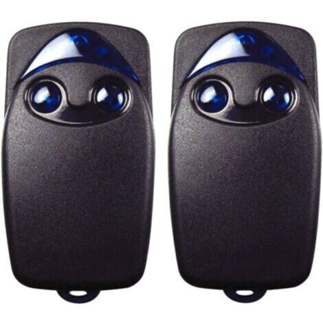 2 x télécommande de porte de garage électrique Flo2r-s 433,92 MHz à 2 boutons, compatible avec la télécommande de porte de garage Nice Remote (1/4)