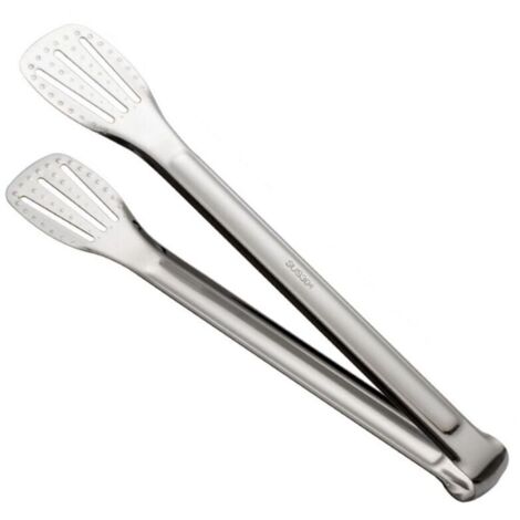 Grillklammer Steakklammer Backzubehör Brotklammer Dicker Lebensmittelklammer aus 304 Edelstahl Küchenzubehör Zange-Silber (1/4)