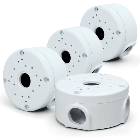 FENOPLASTICA4 Pièce Caméra Extérieure Boîte de Jonction, Support Universel de de Boîte de Jonction de Caméra de Sécurité, Boîte de Montage de Caméra de Sécurité, Compatible avec Les Caméras Dôme