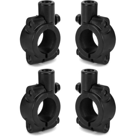 4 Pièces 22mm / 7/8 Adaptateur retroviseur Moto, Support de rétroviseur de Guidon, Support de rétroviseur de Moto 10mm, pour Moto vélo Dirt Bike ATV
