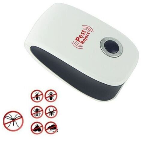 Répulsif souris ultrasonique électronique anti-moustique anti-moustique anti-moustique chauve-souris cafard lumière bleue courte jauge européenne 2 à vendre (1/4)