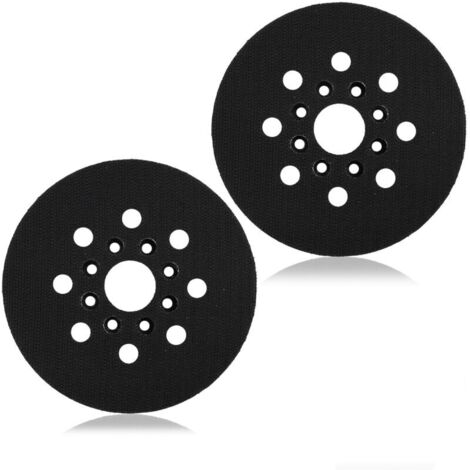 2pcs 125 mm Plateau De Ponçage, Plateau Ponceuse, Compatible Avec Pex 220 A, Gex 125-1 Ae, Pex 220 Ae, Skil 7402/7490, Remplacement Avec Système De Collecte De Poussière Efficace（Long fossé）