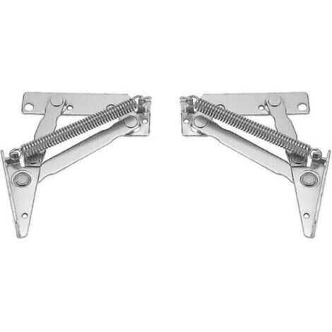 2 Pieces Cupboard Door Spring Hinge 80 Degree, Stainless Steel Lift-up Spring Hinge For Supporting (1/4)