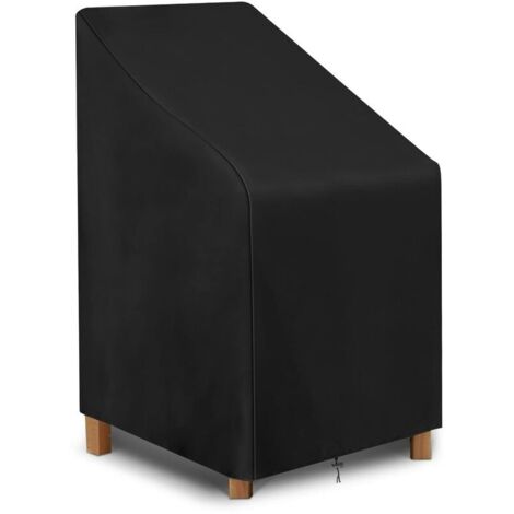 Housse de Chaise de Jardin, Housse de Protection pour chaises empilables, imperméable Tissu Oxford Housse Chaise Extérieur (64 x 64 x 120 cm) (1/4)