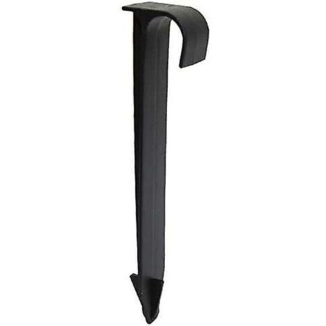 100Pcs Supports De Tuyau De Tube Dn16 Type C Enjeux Au Sol Pour Tuyauterie De Tuyau Pe Raccords D'Irrigation Par Gouttières Connecteurs D'Eau De Jardin (1/4)