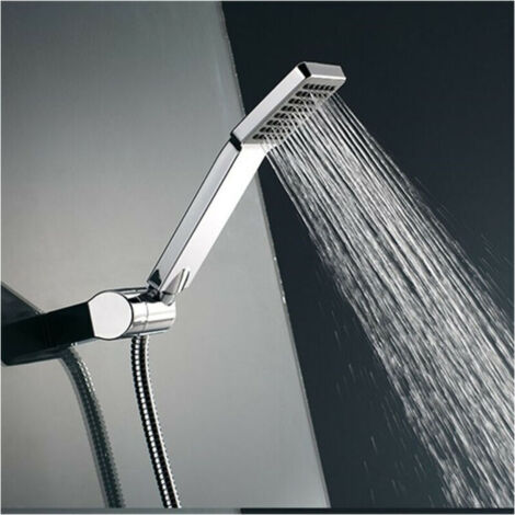 Pommeau de douche carré haute pression, type pluie, universel, économie d'eau pour salle de bain, facile à utiliser (1/4)