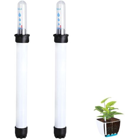 2 Pièces Indicateur De Niveau D'eau, Morceaux D'humidimètre de Sol Indicateur D Eau Plante Hygromètre de Plantes Moniteur D'Arrosage pour Le Jardin La Pelouse La Ferme L'utilisation (22.8 cm) (1/4)
