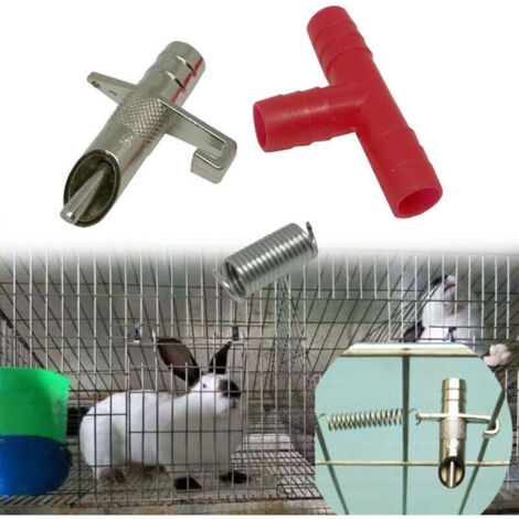 10 pièces/lapin distributeur automatique eau de mamelon pour rongeurs abreuvoir lapin mamelon outils abreuvement buveur pour lapins couleur aléatoire