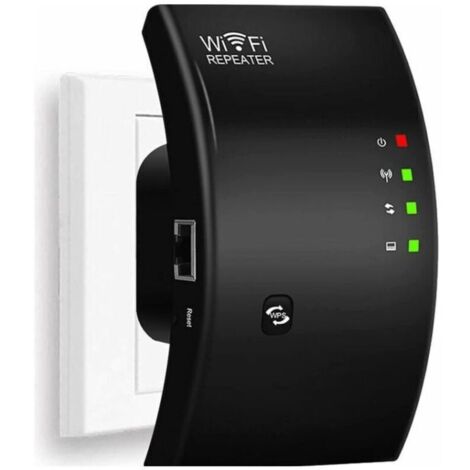Répéteur Wi-FI,Répéteur WiFi, Amplificateur WiFi Puissant, WiFi Extender N300, WiFi Signal Booster, 1 Port Ethernet, Couvre jusqu'à 200㎡, Facile à Installer, Compatible avec Toutes Les Box Internet (1/4)