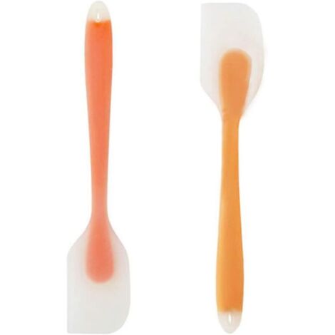 Résistant à la Chaleur de Anti-adhé,Spatule Patisserie,Spatule Cuisine Ustensiles,Silicone Spatules,2 PC Gateau Spatule à Beurre Pate Spatule à Grattoir mélanger Outil de Cuisson Patisserie (1/4)