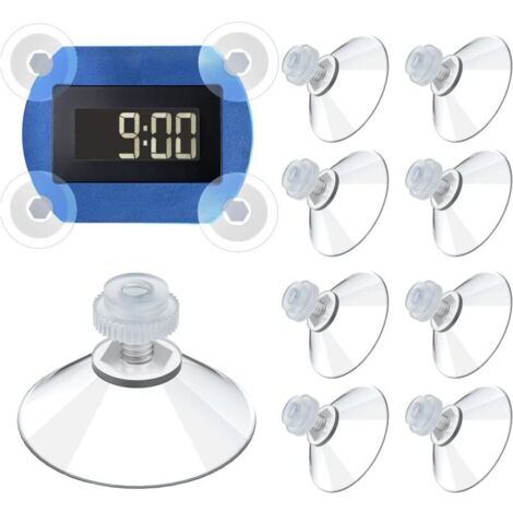 Lot de 8 ventouses compatibles avec disque de stationnement Needit Park Lite, Herbruikbaar - Résistantes à la chaleur - Forte adhérence - Pour pare-brise (1/4)