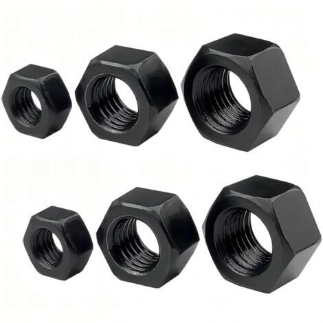 20 Pièces Écrou Hexagonaux M3.5, Les Écrous, Noir Écrous Hexagonaux, Fixation D'écrou, Pour Le Boulonnage et L'écroutage, Le Maintien D'objets en Place