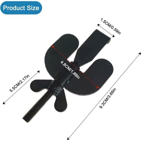 2 Pièces Serrure Porte Interieure, Portable Verrou Porte Interieure Verrou Voyage Bloque Porte Serrure de Sécurité Pour Plus de Sécurité et de Co (1/3)