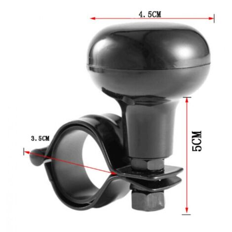 Bouton de Volant de Voiture, Bouton Volant Voiture Spinner, Grand Bouton de Volant, Spinner Poignée Boule pour Voiture, Boule De Volant Volant pour Voitures, Tracteurs, Tondeuses à Gazon,