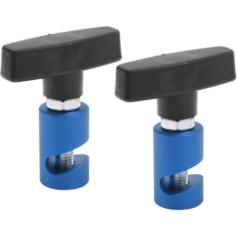 Lot de 2 pinces de support de levage M12 multifonctions universelles 12 mm pour étrier de bougie d'allumage pour hayons, hayons, coffres, bleu (1/3)