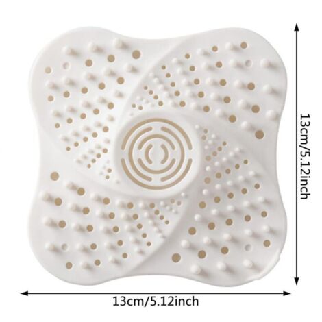 Filtre attrape-cheveux pour douche, 2 pièces, avec ventouse, bouchon d'évier, filtre Anti-cheveux pour baignoire (1/3)