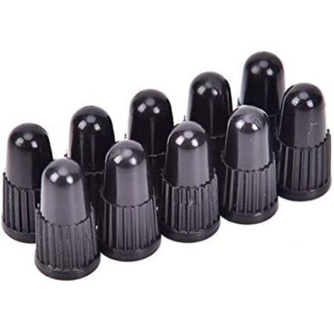 20 pièces/ensemble valve de pneu de vélo couvercle en plastique professionnel valve anti-fuite couvercle de valve de pneu de vélo noir (1/3)