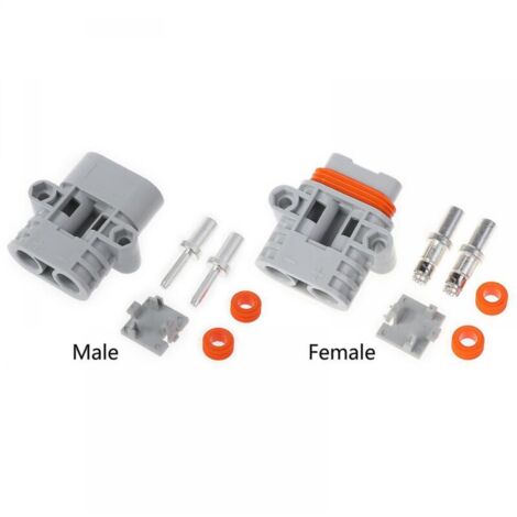 Connecteur d'alimentation pour climatiseur de stationnement, haute puissance, 2 broches, pour voiture, 50a, 600v