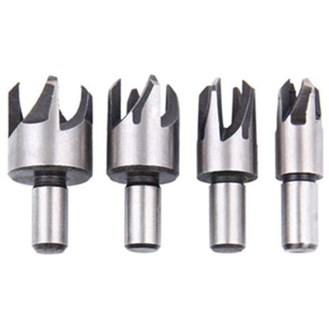 Fraise Bouchonner Bois Lot de 8 Mèche Bouchon Bois Foret Faire Cheville Outil de Coupe pour Faire une Bois Bouchon Cheville Tourillon Goujon Tenon Dowel (1/3)