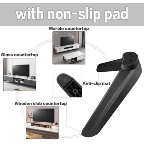 Support de base TV, pieds TV, pieds de support TV pour Roku/Hisense/TCL 27" 28" 29" 30" 32" 37" 40" 55" Smart TV (1/3)