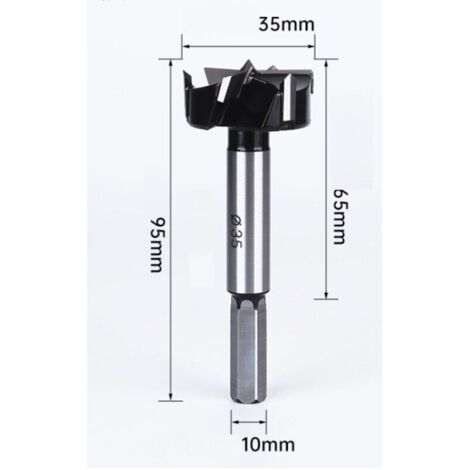 35 mm Longueur totale 95 mm Accessories tige cylindrique (1/2)