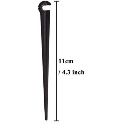 Piquets de support de tuyau d'irrigation Piquets de tuyau de support Outils de jardinage d'irrigation goutte à goutte en plastique,Convient pour tuyau d'irrigation en PVC de 47 mm ， paquet de 1 (1/3)