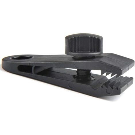 Lot de 6 pinces à bâche, pinces de tente à bouche de crocodile, pinces de verrouillage robustes, ensemble de pinces pour auvent en plastique, accessoires de tente à pince instantanée (1/3)