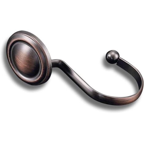 Anneaux de crochets de rideau de douche en bronze, crochets de rideau de douche décoratifs huilés, crochets de douche vintage antirouille pour salle de bain, lot de 12 (bronze huilé) (1/3)