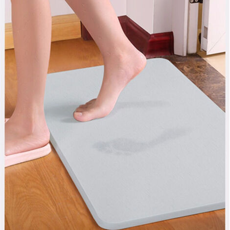 Tapis de Bain, Tapis Diatomite Antidéparant Séchage Rapide et Super Absorbant d'eau pour Salle de Bain 3545CM