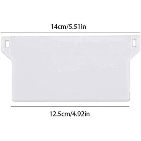Lot de 10 plaques de poids pour store Vertical, lamelles verticales de 127mm, pièces de rechange blanches