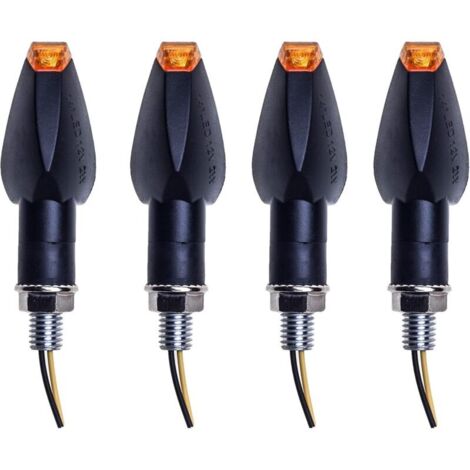 4pcs Indicateurs De Moto 14LED Clignotants Lumières 12V Étanche Indicateur De Roulement Clignotant Universel pour Moto Scooter Quad Cruiser Off Road