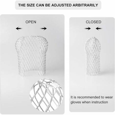 Lot de 4 Crapaudine de Gouttière en Aluminium, Filtres de Gouttière Flexible et Durable pour Maison Avant-toit Tuyau de Descente contre les Feuilles (1/3)