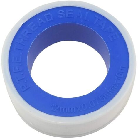 2 rouleaux de ruban adhésif 12mmx0,075xmmx10m - ruban d'étanchéité, joint de raccord fileté métal/plastique, ruban d'étanchéité alimentation chauffage tuyau