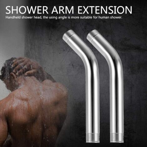 Rallonge De Douche, Bras de Douche En Acier Inoxydable Résistant à L'usure Antirouille Fixé Au Mur De Bras Rallonge De Poche Accessoire De Tuyau De Salle De Bains Longue Durée De Vie