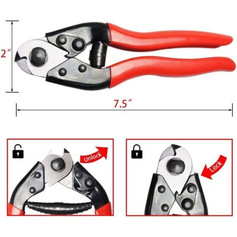 Pince coupe-câble à cliquet ultra résistante pour câbles en aluminium/cuivre jusqu'à 240 mm² (1/3)