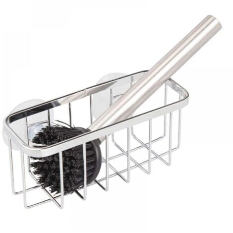 14.55.56.1 cm, porte-éponge en acier inoxydable 304, support de rangement à ventouse, adapté aux éponges/grattoirs/porte-savons absorbants (1/3)