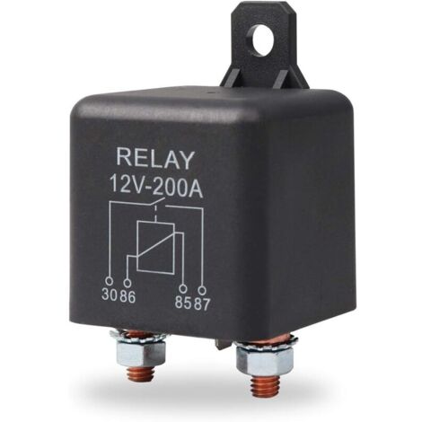 Relais 12V 200A 4 Pin avec 2 Pin Empreinte + 2 Terminal, Coupleur Separateur Batterie pour Car Truck Motor Automotive Boat Car Starter Heavy Duty de Split Charge ZL180 (1/3)