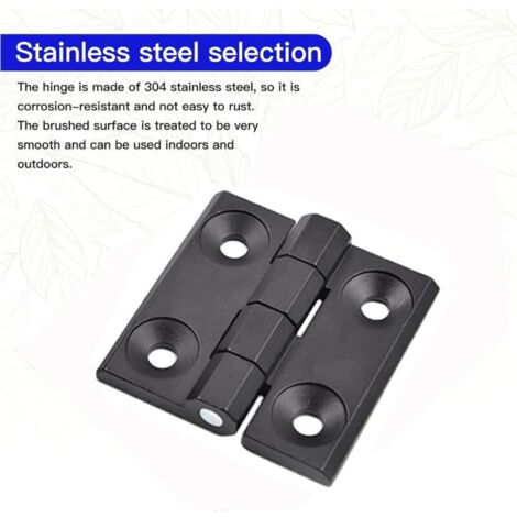 (4 Pièces)Trous de Charnière Plats Pliants, Exterieur Charnière Inox, Charniere Porte Lourde, pour Portes Fixes, Portes D'entrée, Portes de Chambres, (1/3)