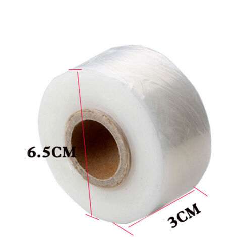 2 Pièces Ruban De Greffe, 120m X 3cm Auto-Adhésif Pepiniere Greffage Ruban Biodegradable Etirable Ruban de Film pour Réparation de Plante, Greffage Arbres Fruit Fleur Légume, Clair (1/3)