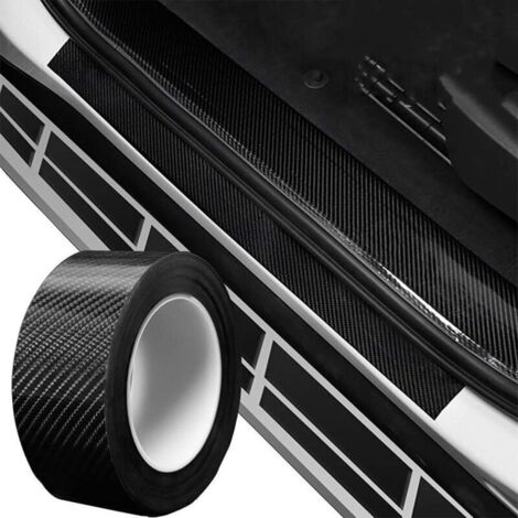 Film de Protection Universel pour Seuil de Porte de Voiture, 5M Autocollant Fibre de Carbone Protecteur de pare-chocs, Protection Seuil Porte de Voiture Protecteurs de Jante (7cm x 5m) (1/3)