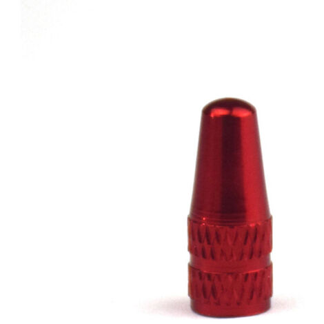 Adaptateur de valve de vélo, accessoires de vélo, paquet de 4 bouchons de tige de valve de pneu, bouchons de pneu en alliage d'aluminium, couvercles anti-poussière d'air rouge (1/2)