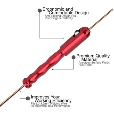 Fil de soudure TIG, stylo de fil de soudure à l'arc d'argon, stylo de fil d'alimentation de fil de soudure TIG, chargeur de support de bâton de soudure