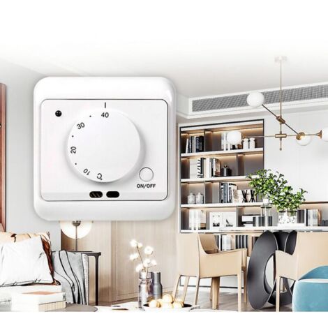 Thermostat de chauffage au sol, contrôleur de température ca 230v 50/60hz 16a (1/3)