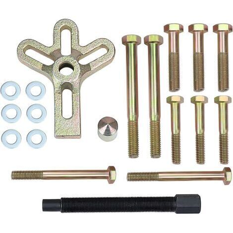 Lot de 13 outils pour équilibrage harmonique, extracteur de volant, extracteur de vilebrequin, extracteur de volant d'inertie (1/5)