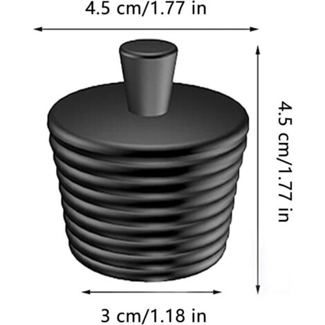 3 Pièces Bouchons De Baignoire, Bouchon Vidange Silicone, Universel Bouchon De Vidange, Bouchon De Lavabo, Vidange pour Les Drains De Lavabo De (1/3)
