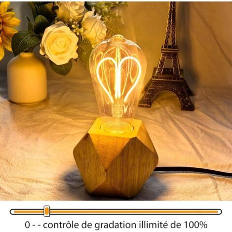 Lot de 4 Ampoule E27 Vintage Dimmable 4W ST64 Ampoule LED E27 Blanc Chaud 2700K 360LM Edison Décorative Rétro Ampoule (1/3)