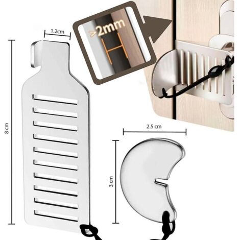 Serrure de porte portable, serrure de porte de voyage, loquet de porte universel sans trous, pour voyage, hôtel, maison, appartement (1/3)