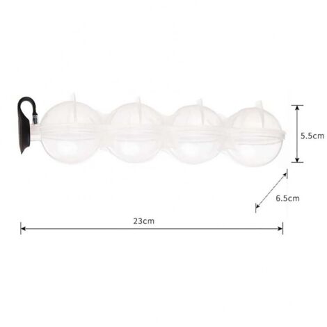 Moule à glaçons en forme de grande sphère pour whisky, 4 boules de glace pour cocktail (1/3)