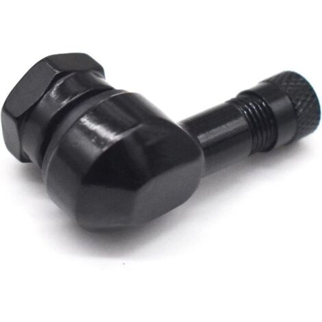 Bouchons de valve de pneu à angle de 90 degrés, 4 pièces de valve d'angle en aluminium de moto (1/3)